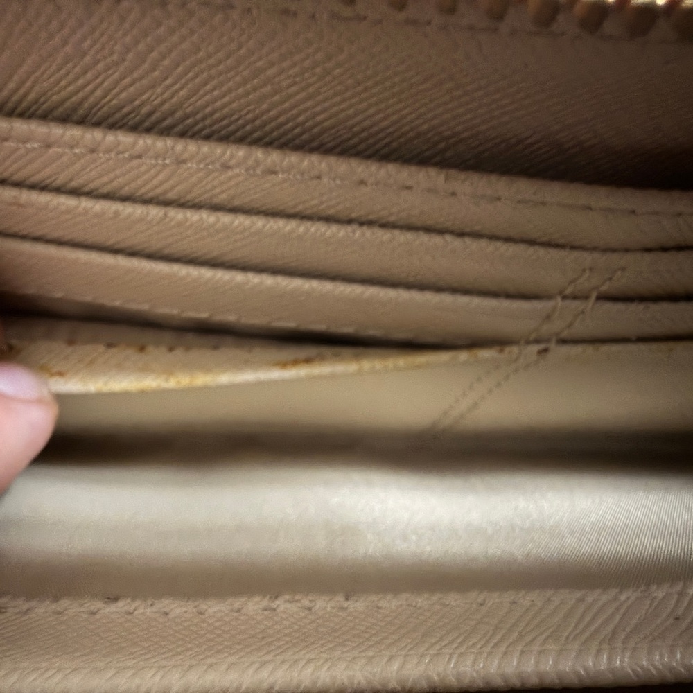 Coach Tan and Coral Patterned Wallet - Picture 9 of 9